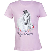 HKM T-Shirt Horse Spirit Roze