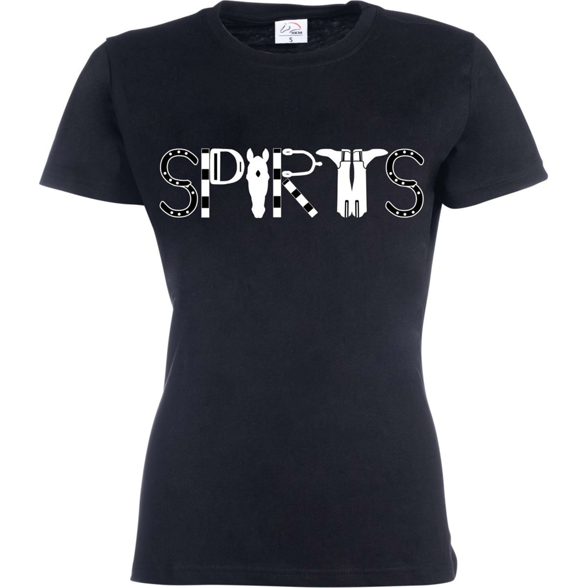 HKM T-Shirt Sports Zwart