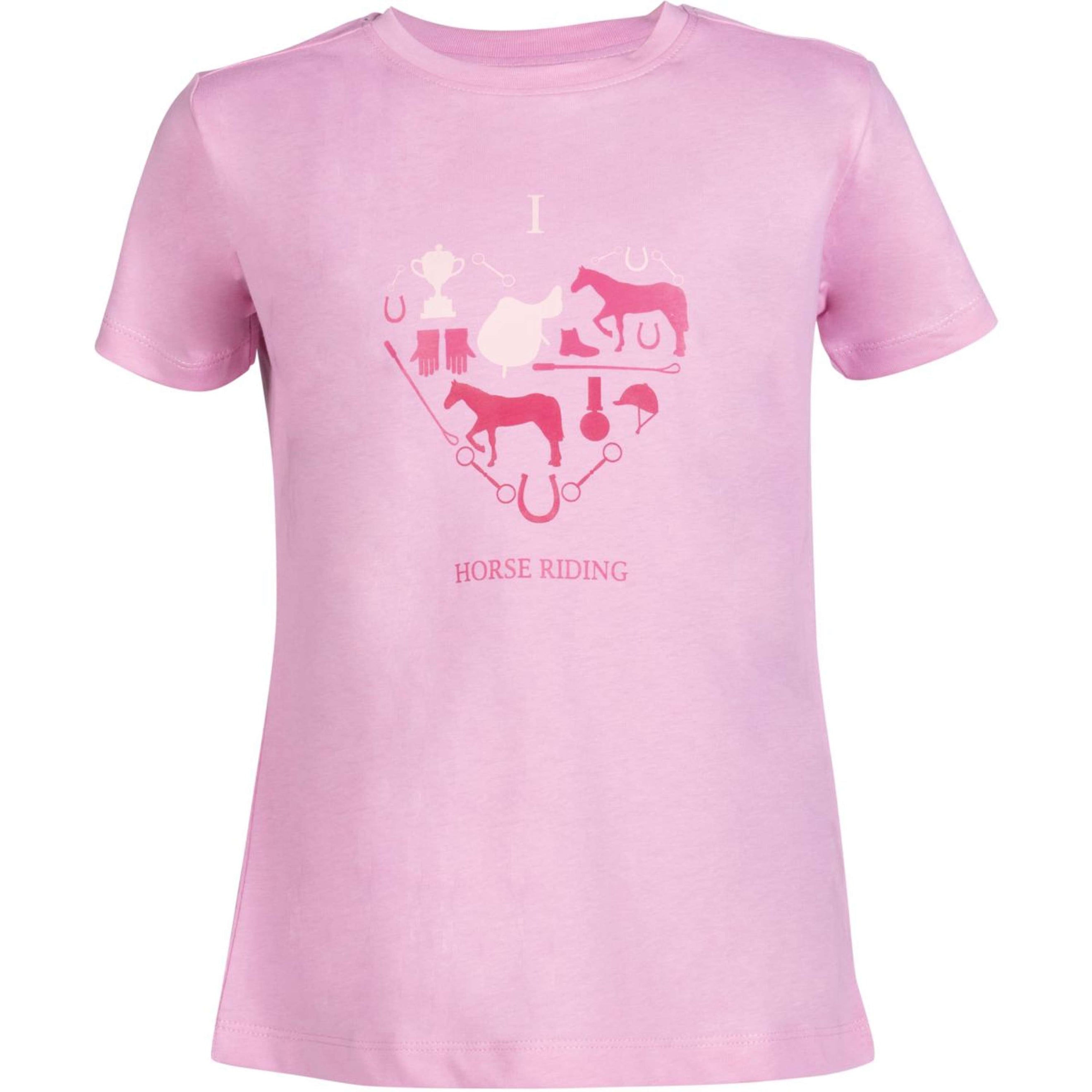 HKM T-Shirt I Love Horse Riding Rose HKM T-Shirt I Love Horse Riding Rose
