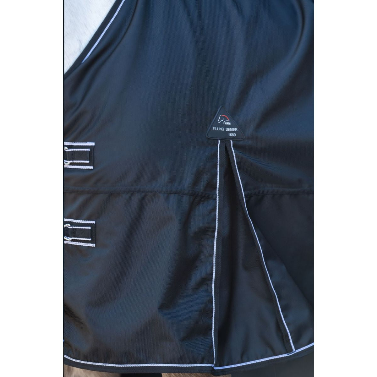 HKM Outdoordeken Premium 1680D Nylon voering Zwart