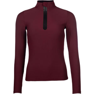 HKM Shirt Livigno Ribbed Lange Mouwen Bordeaux