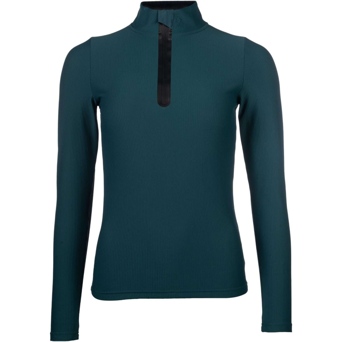 HKM Shirt Livigno Ribbed Lange Mouwen Donkergroen