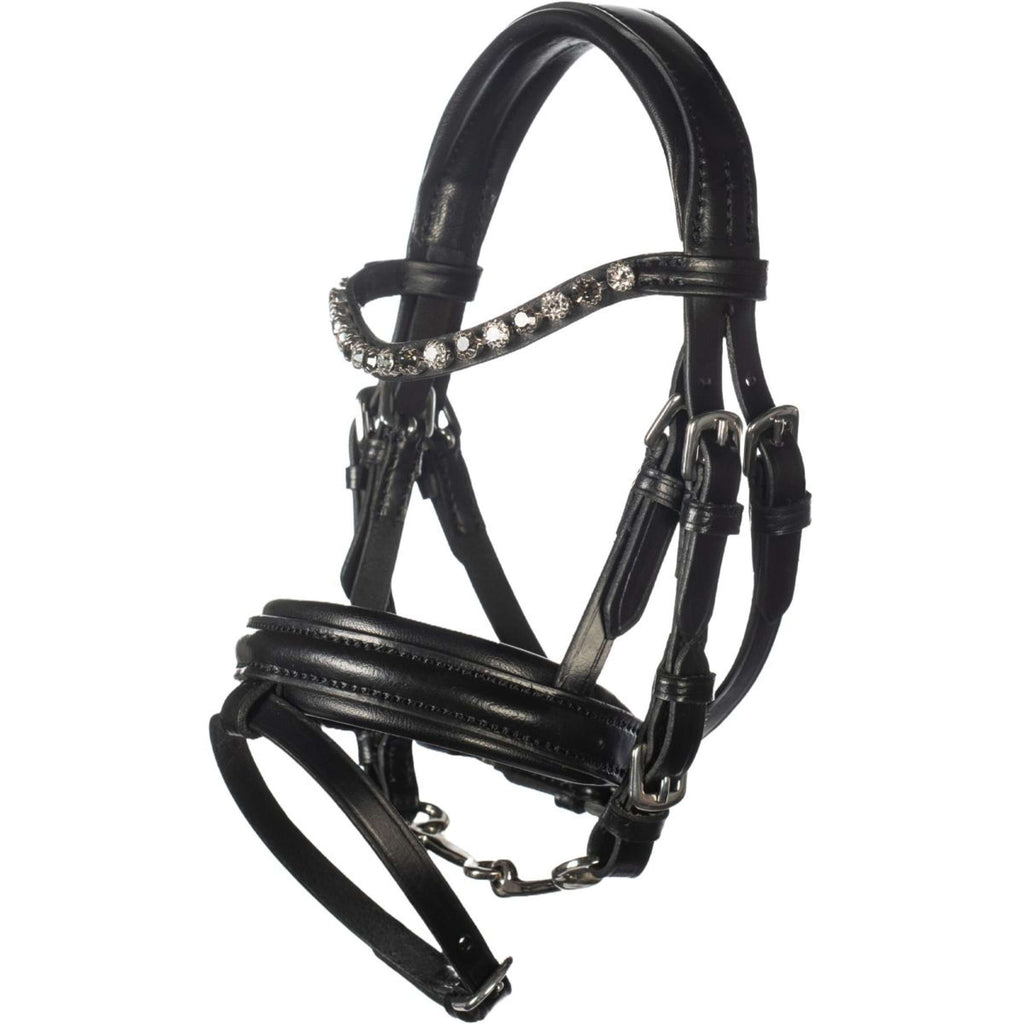 HKM Hobby Horsing Hoofdstel Leather Zwart