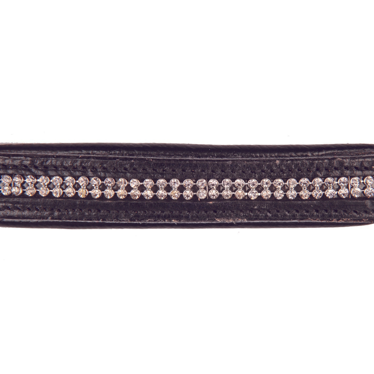 HKM Lederen Halster Diamond Zwart