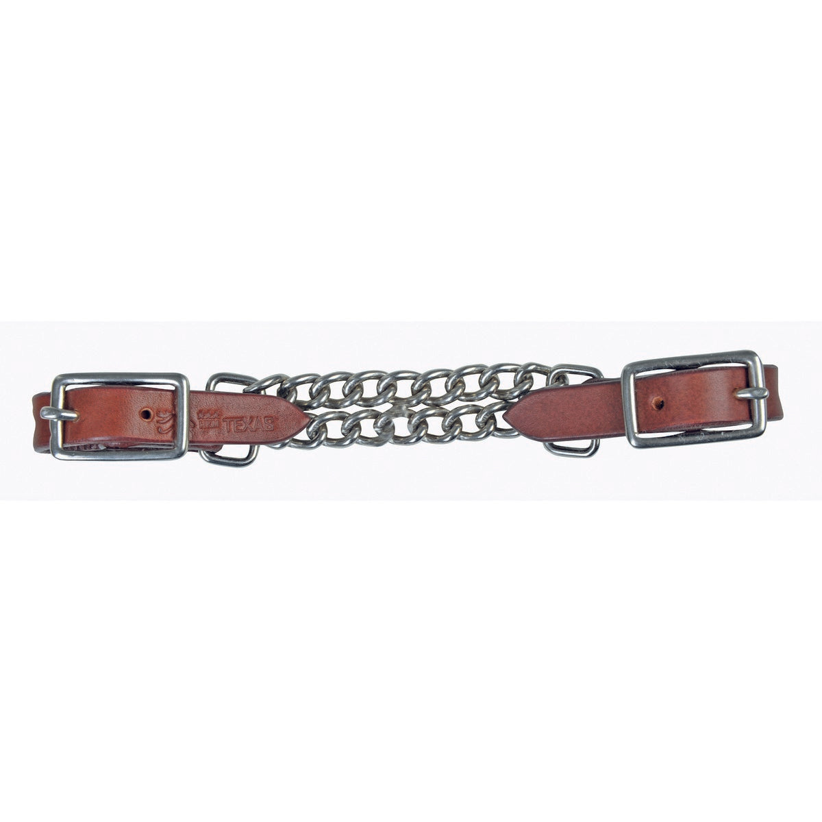 HKM Western Kinketting Dubbel Donkerbruin