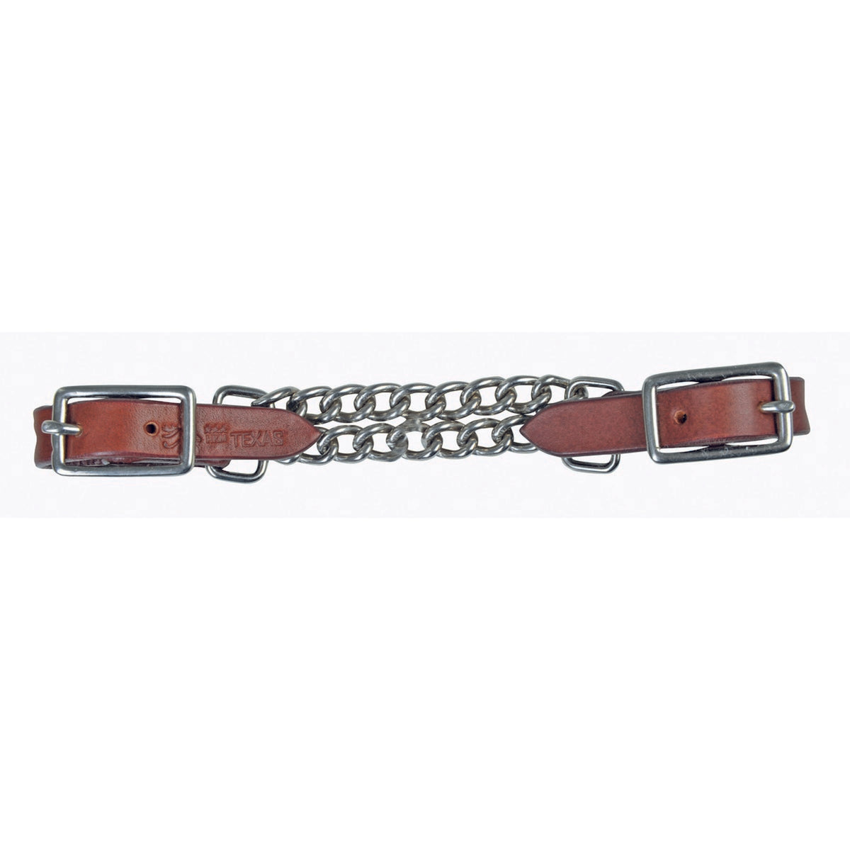 HKM Western Kinketting Dubbel Donkerbruin