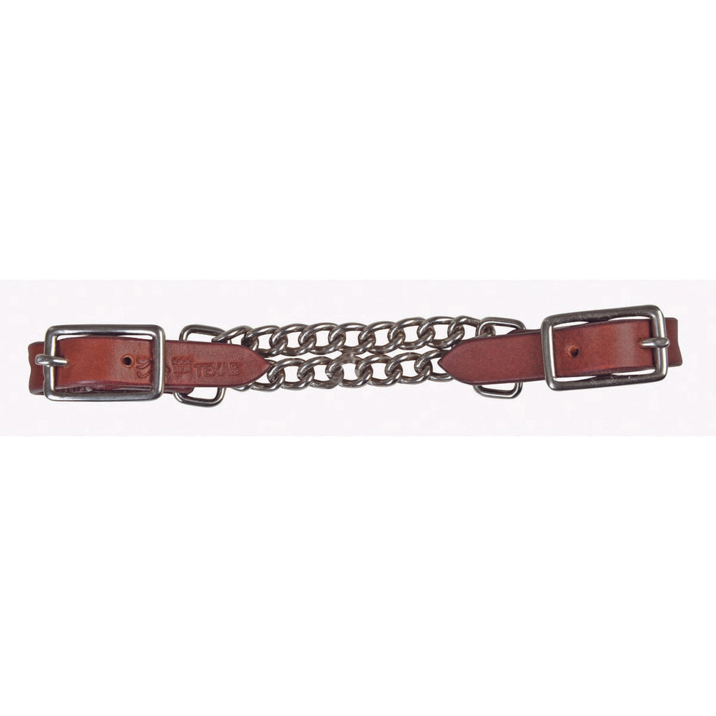HKM Western Kinketting Dubbel Donkerbruin