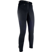 HKM Rijbroek Basic Belmtex Grip 3/4 Zitvlak Dames Donkerbruin