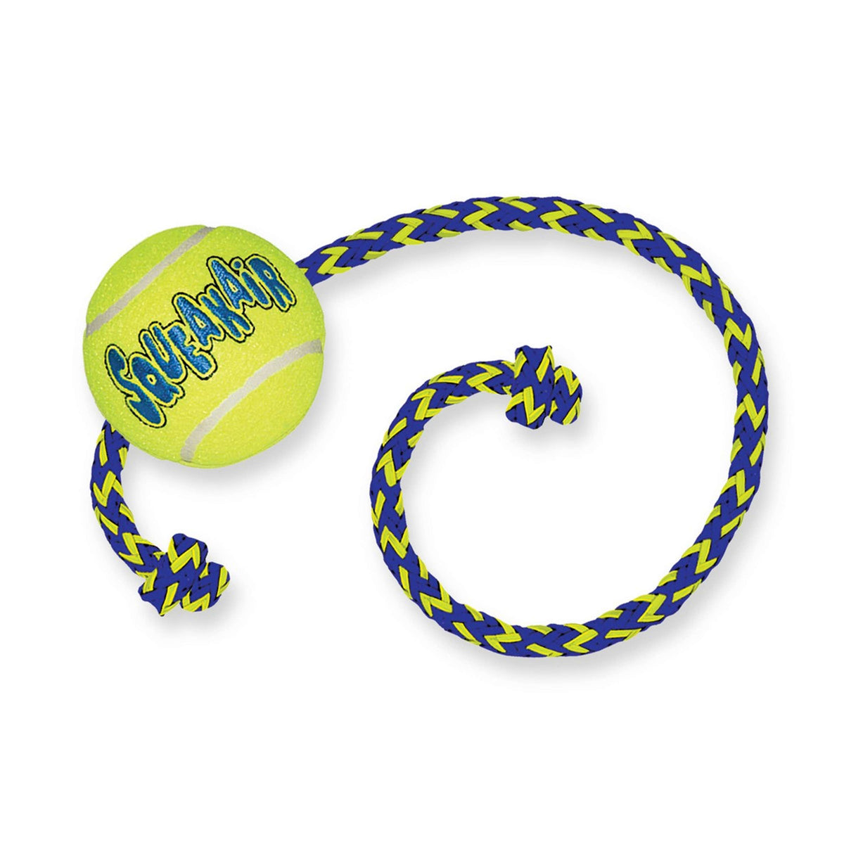 KONG Air Squeaker Tennis Ball m/touw