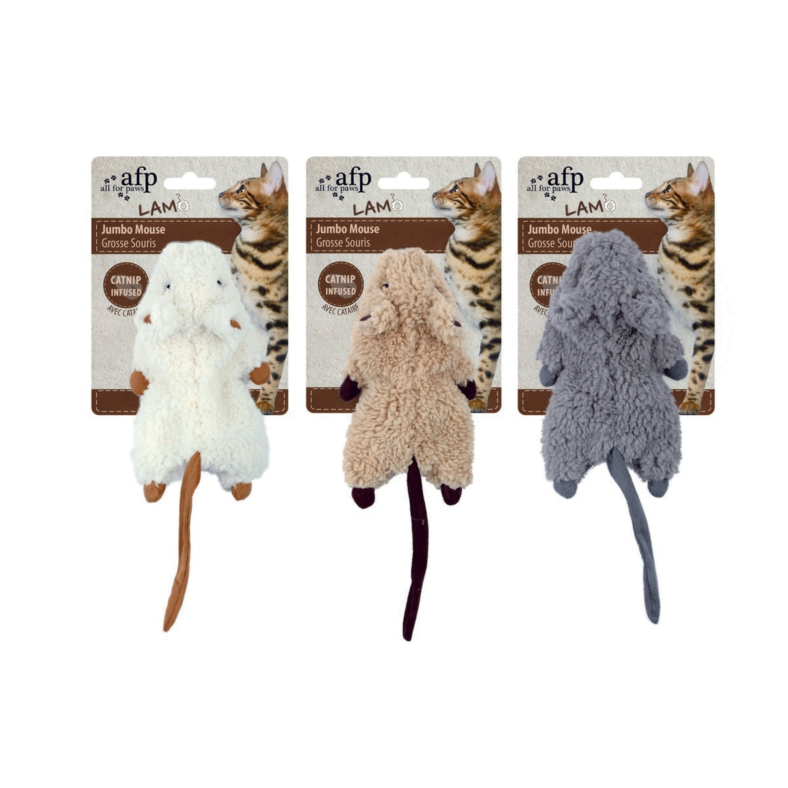 All For Paws Lambswool-Jumbo Crinkle Catnip Rodent