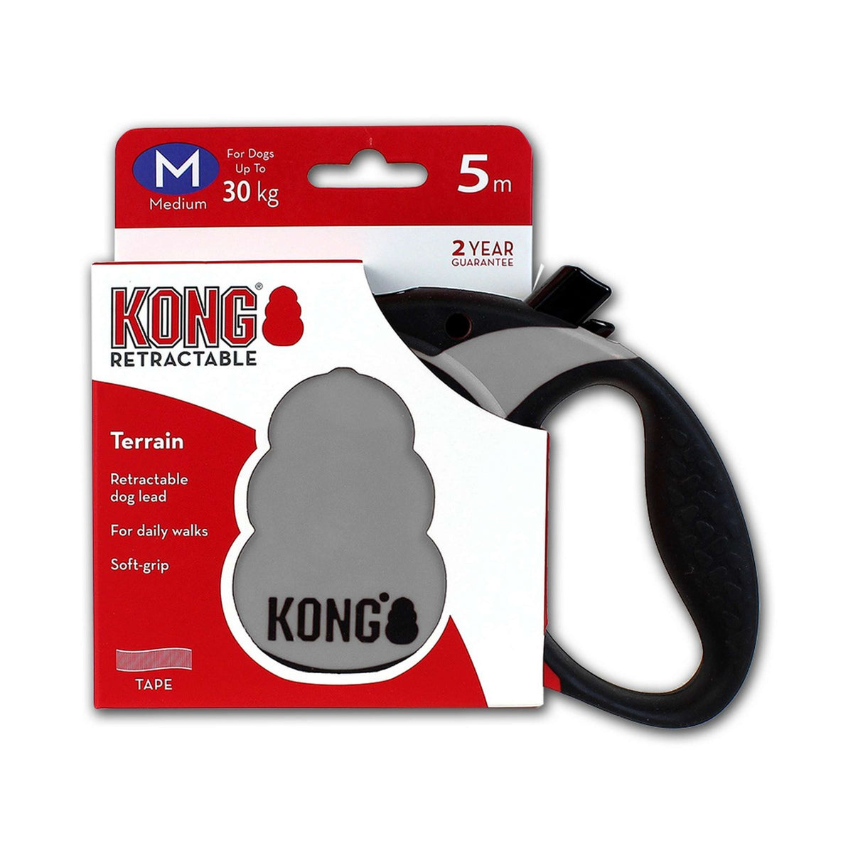 Kong Retractable Leash Terrain 5m Grey