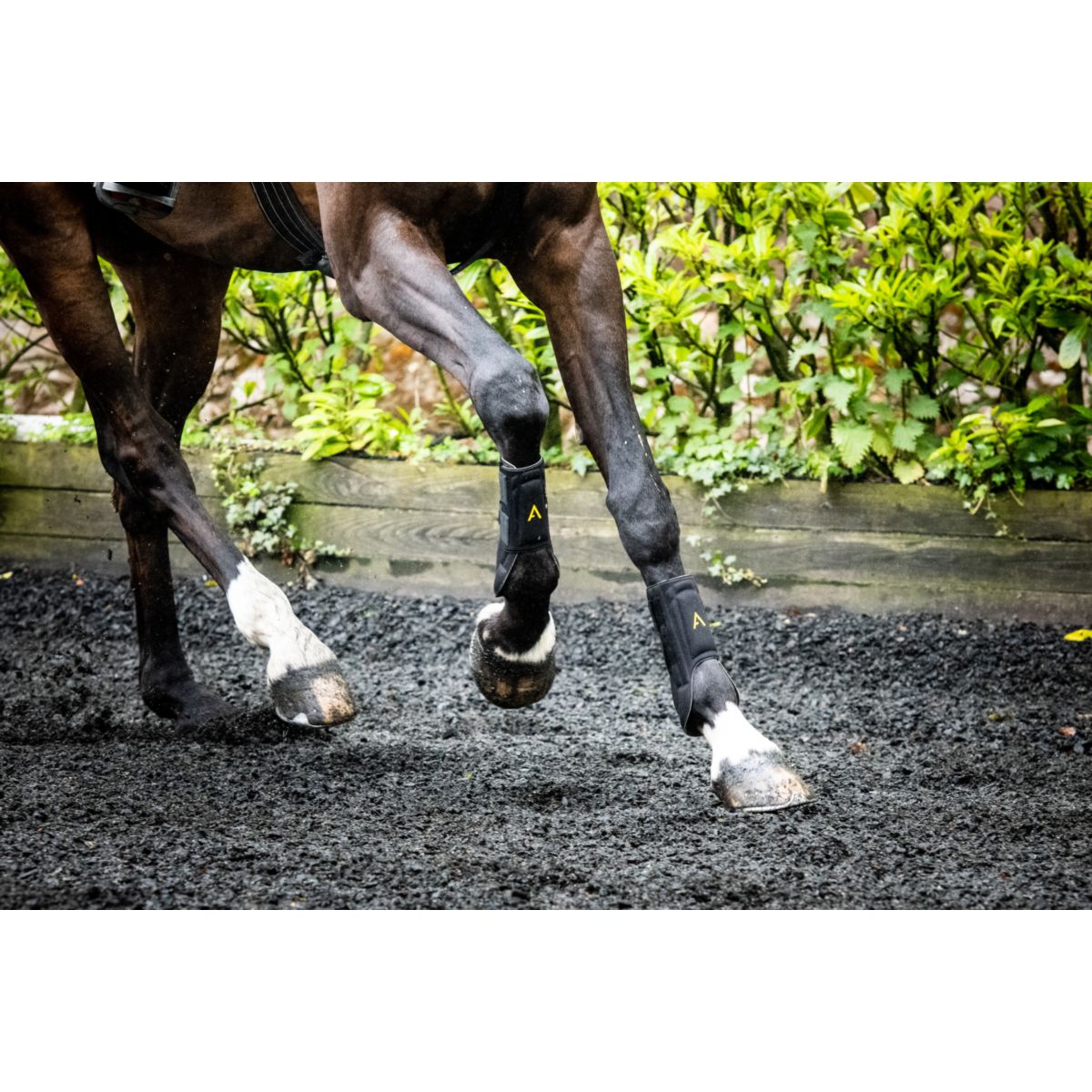 Horseware Protective Leg Boot Zwart/Geel