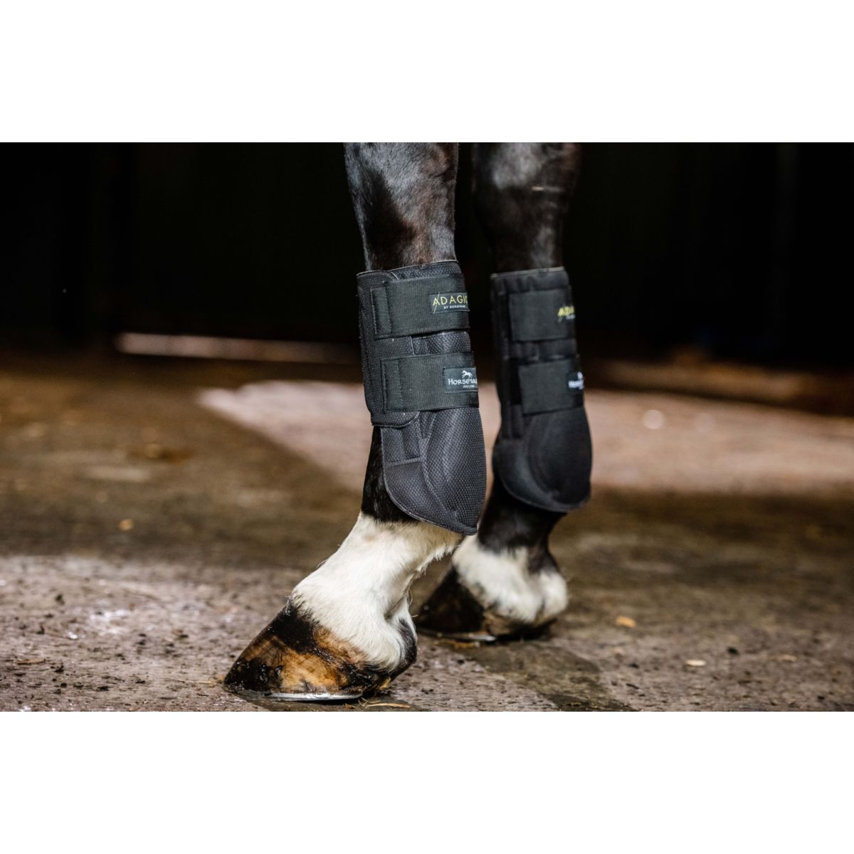 Horseware Protective Leg Boot Zwart/Geel