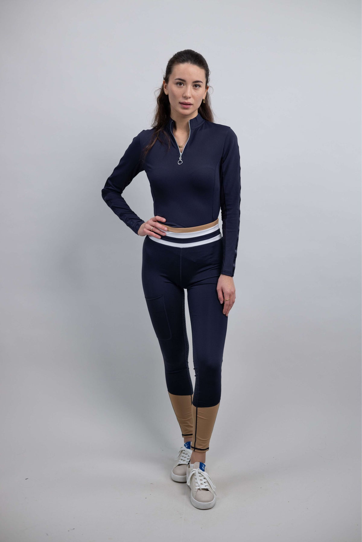 Harcour Rijlegging Brookie Full Grip Navy/Iced Coffee