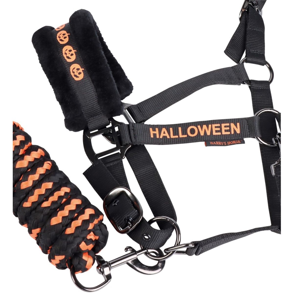 Harry's Horse Halsterset Halloween Zwart