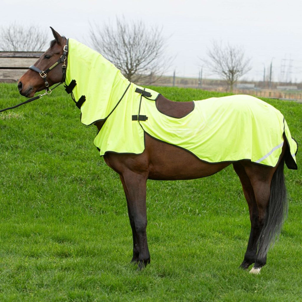 Harry's Horse Vliegen Uitrijdeken Mesh Pro Geel