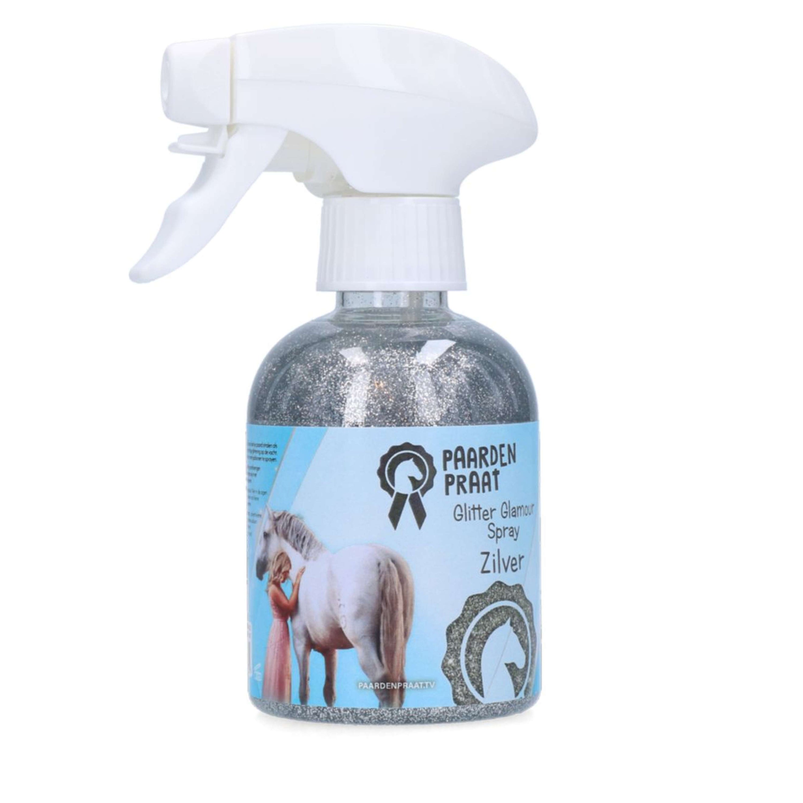 Paardenpraat Spray Glitter Glamour Zilver Paardenpraat Spray Glitter Glamour Zilver