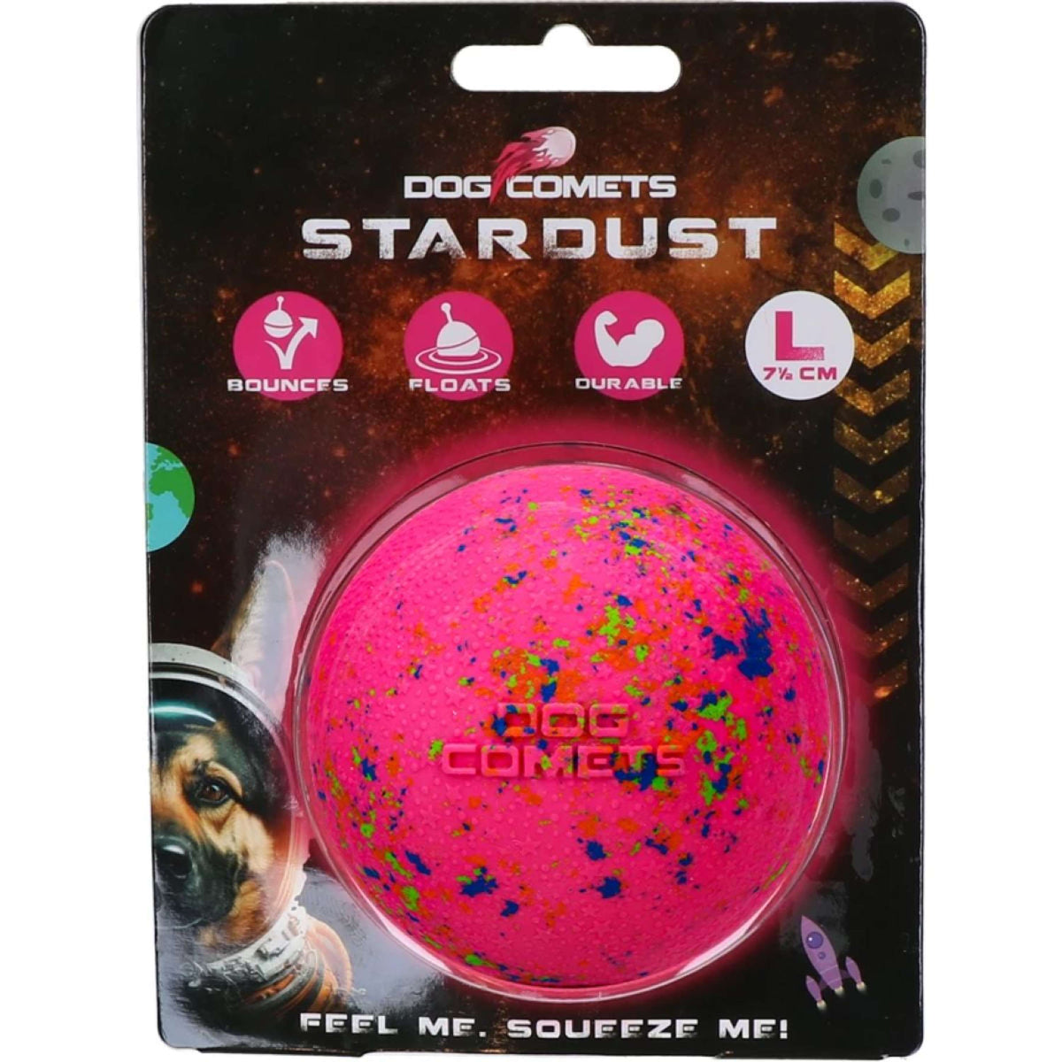Dog Comets Bal Stardust Roze
