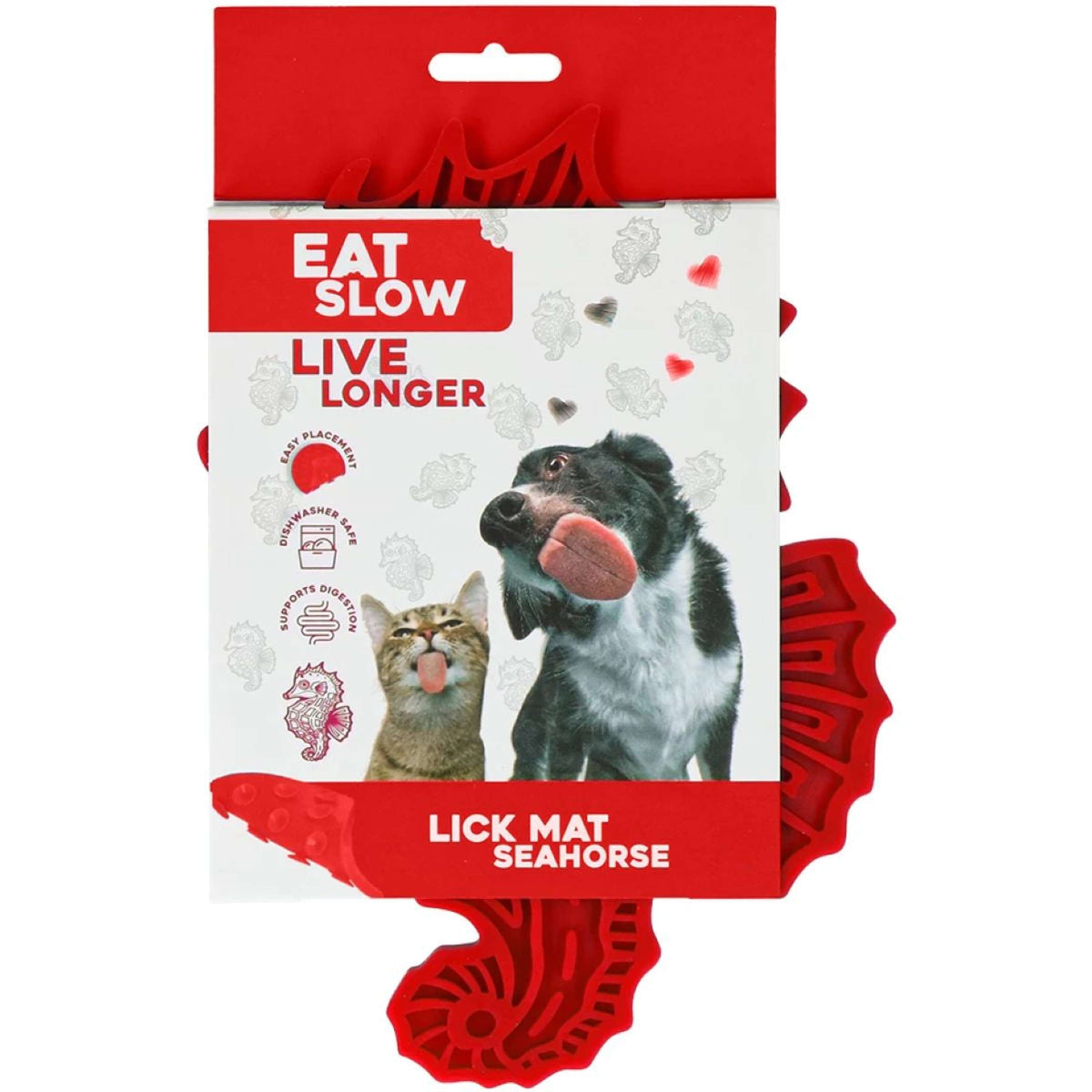 Eat Slow Live Longer Likmat Seahorse Rood