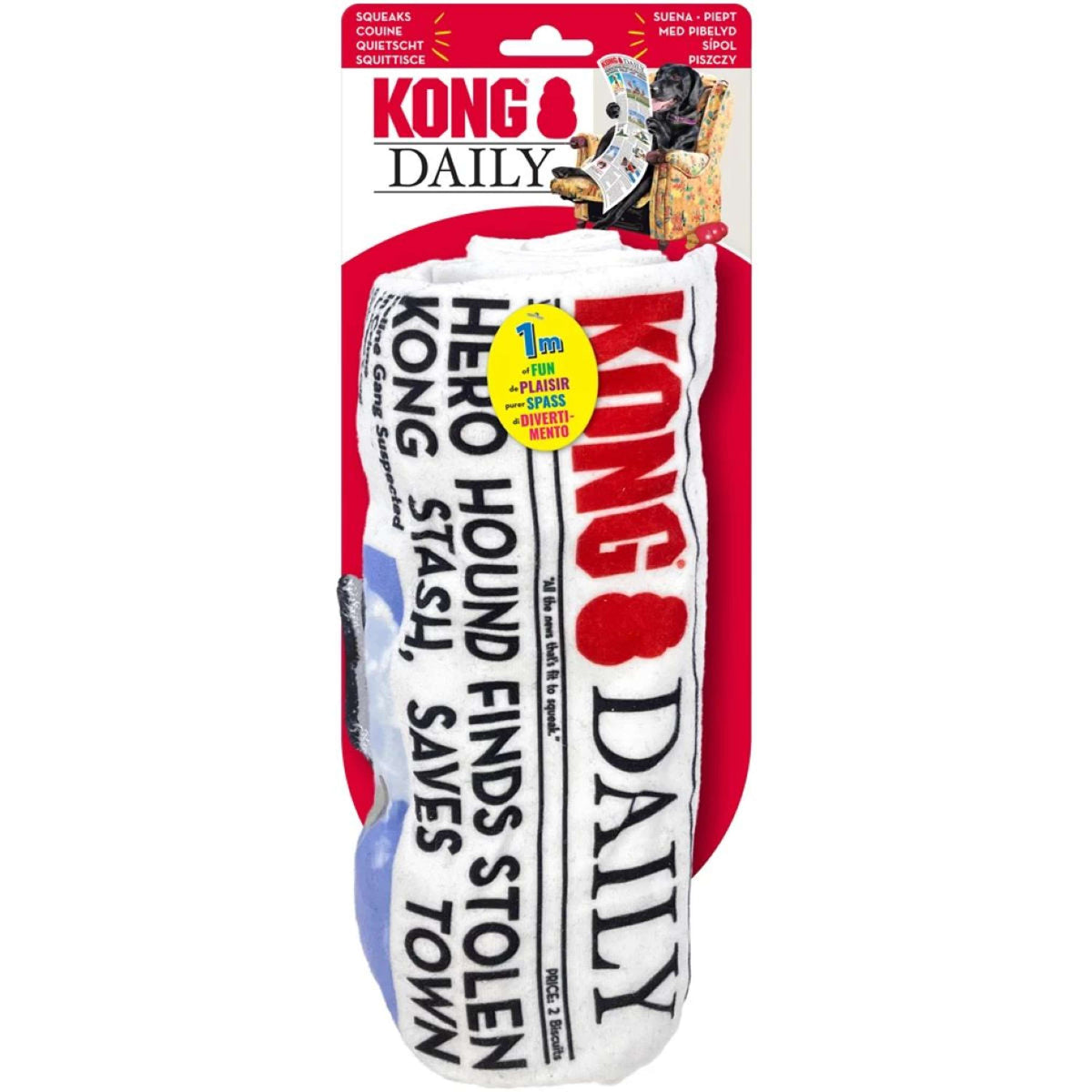 KONG Knuffel Daily Newspaper XL Wit