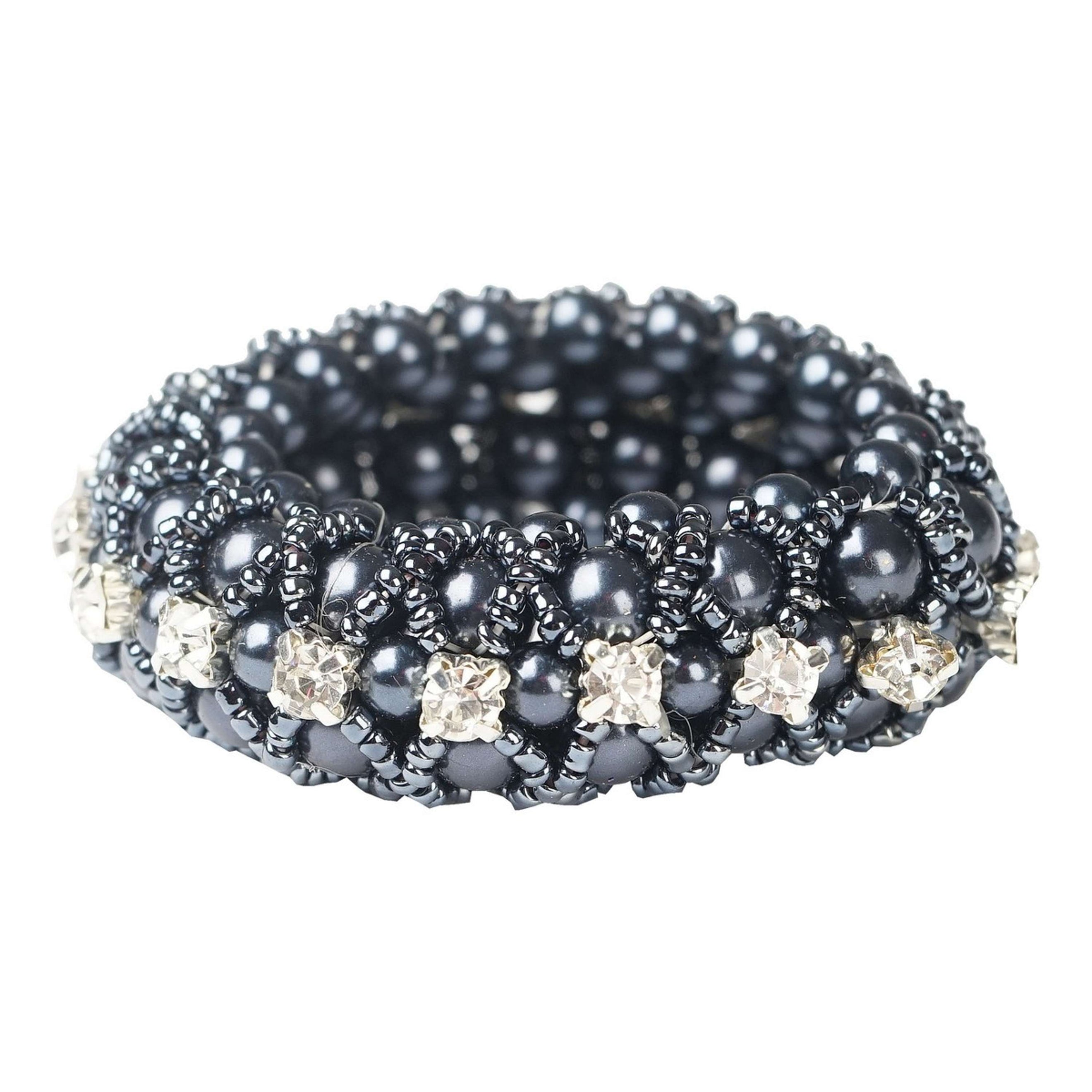 HORKA Haar Strik Crystal Pearl Blauw HORKA Haar Strik Crystal Pearl Blauw