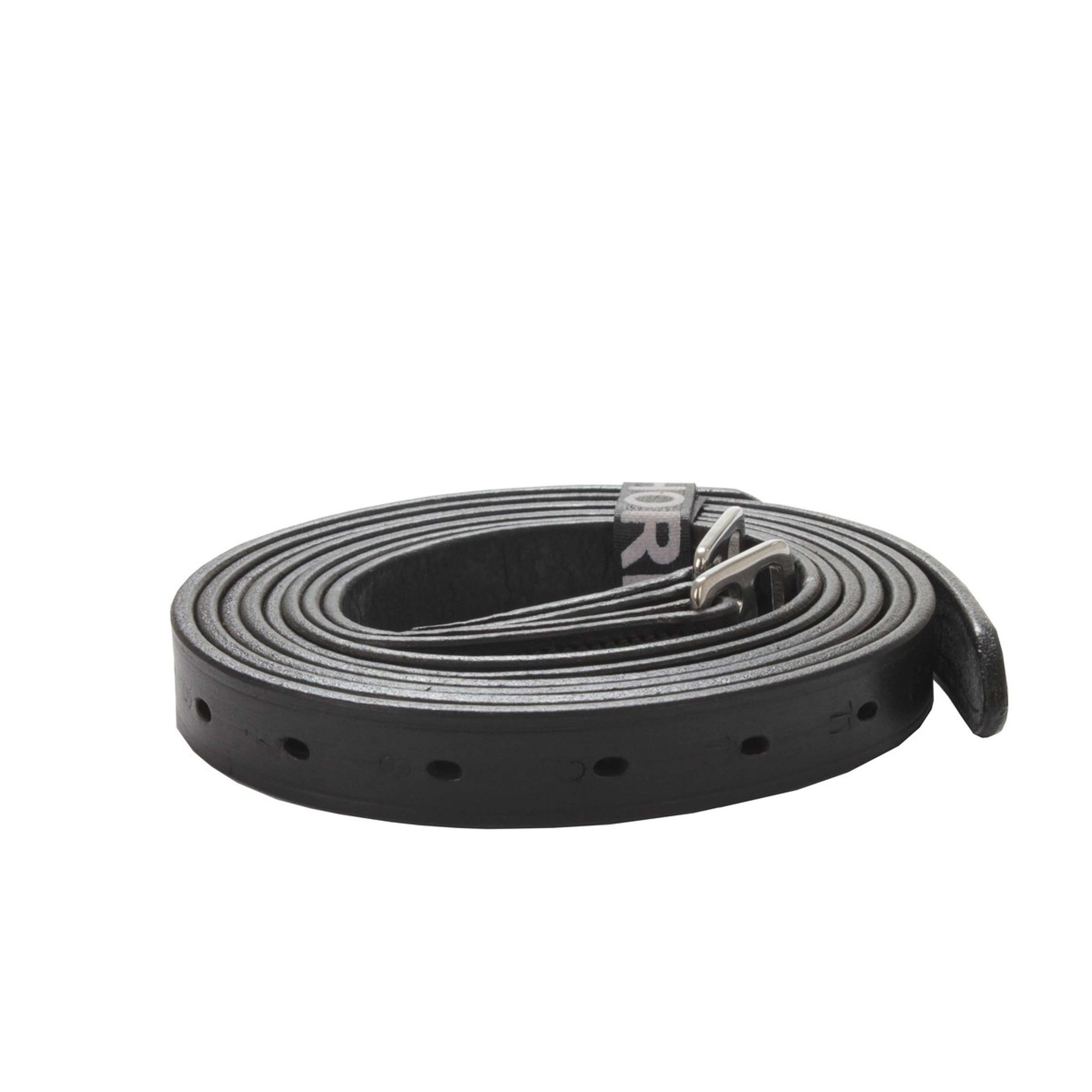 HORKA Stijgbeugelriemen Leer Zwart/Zilver HORKA Stijgbeugelriemen Leer Zwart/Zilver