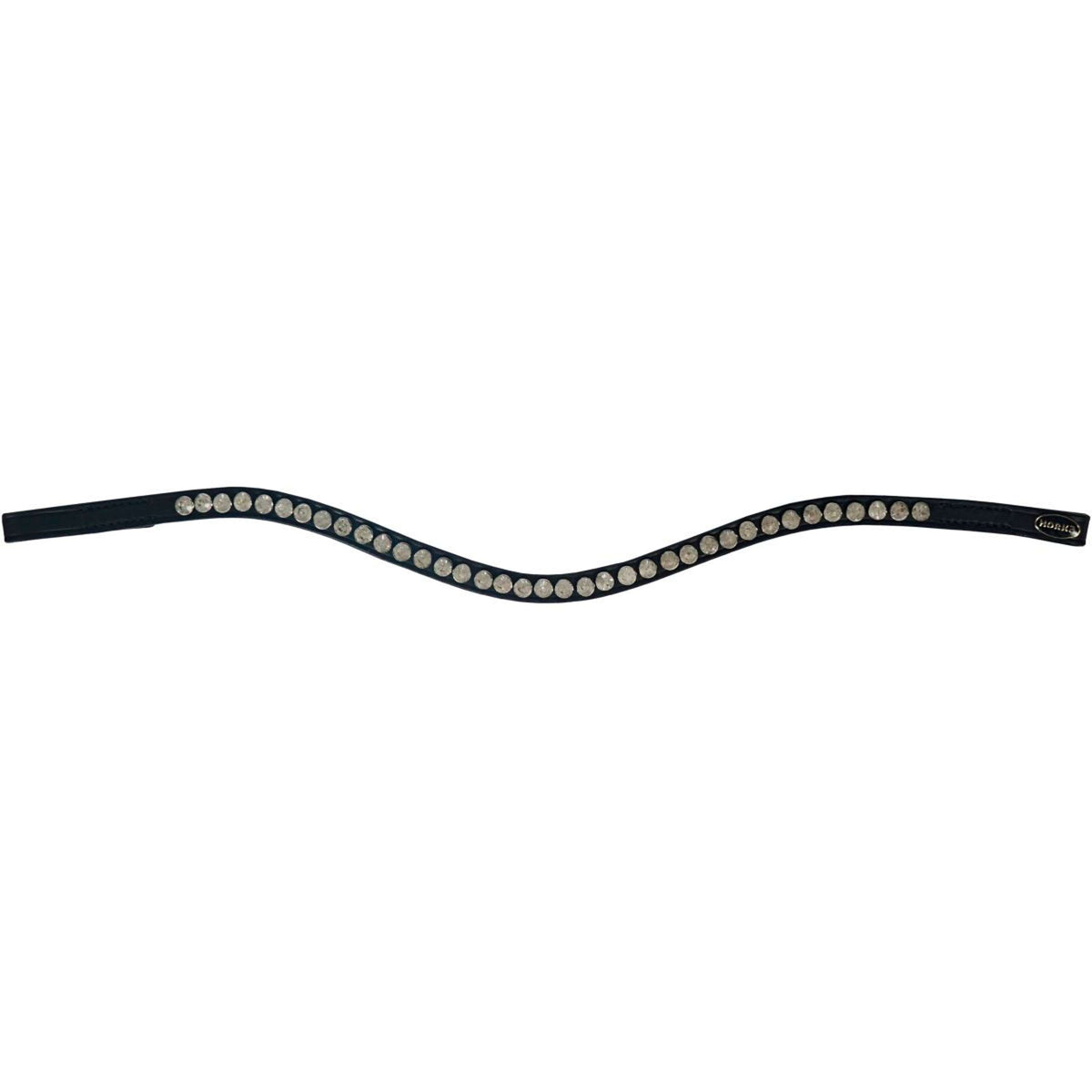 HORKA Frontriem Colori Zwart Leder Wit