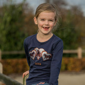 HORKA T-Shirt Pony Blauw