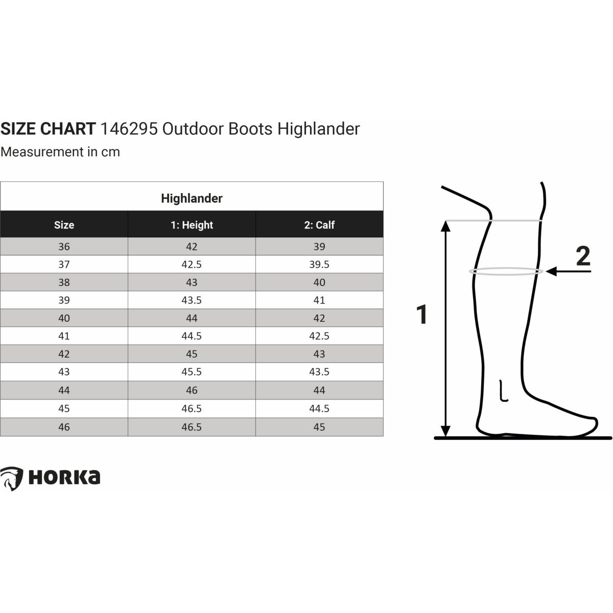 HORKA Outdoorlaarzen Highlander Lang Forest Green