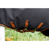 Rambo Supreme Turnout Waterproof 1680D Med Zwart/Oranje