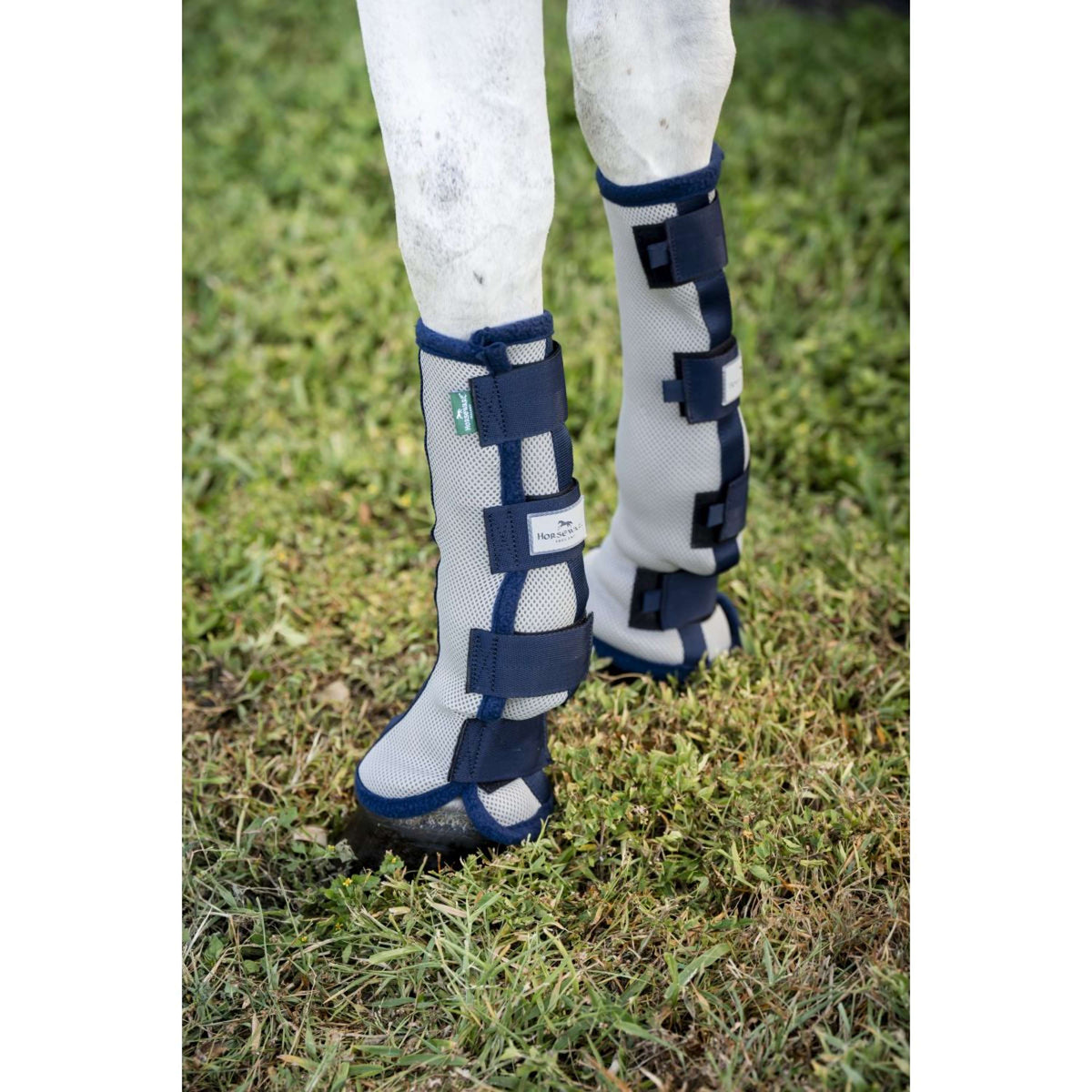 Horseware Fly Boots Set of 2 Silver/Navy