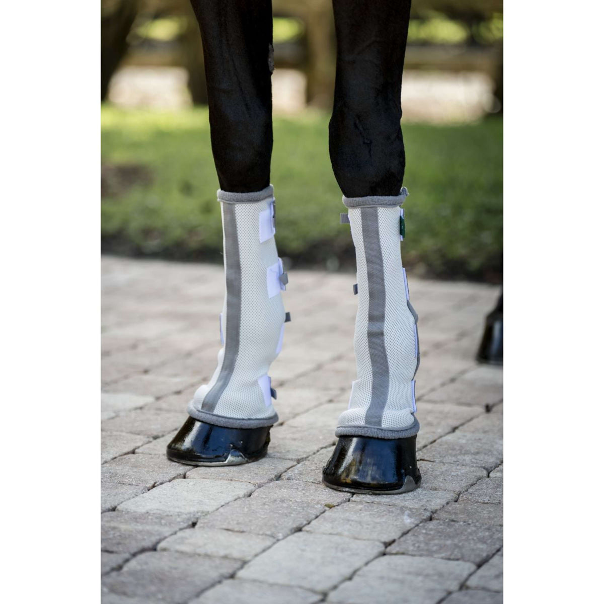 Horseware Fly Boots Set of 2 Silver/Titanium Grey/Silver