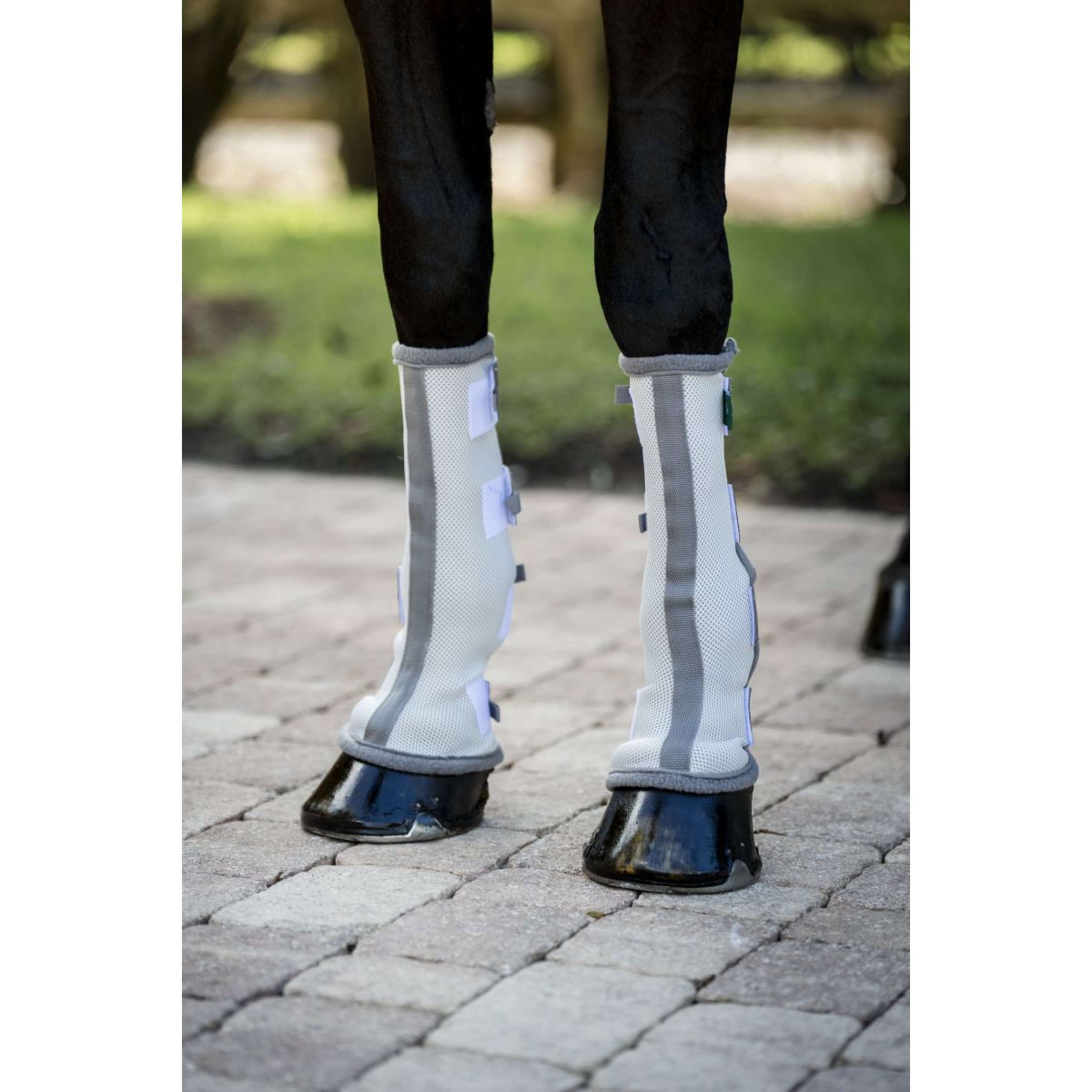 Horseware Fly Boots Set of 2 Silver/Titanium Grey/Silver