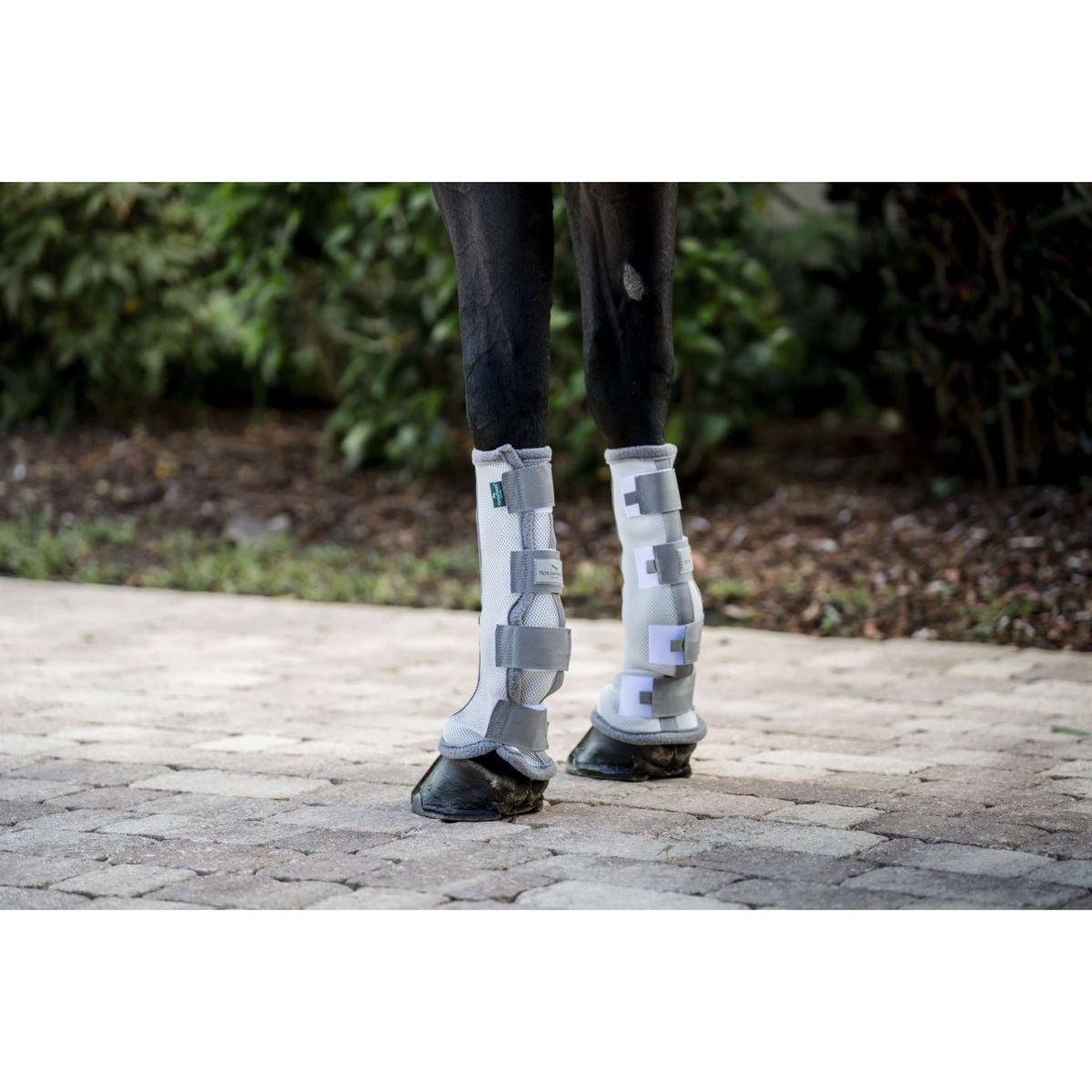 Horseware Fly Boots Set of 2 Silver/Titanium Grey/Silver