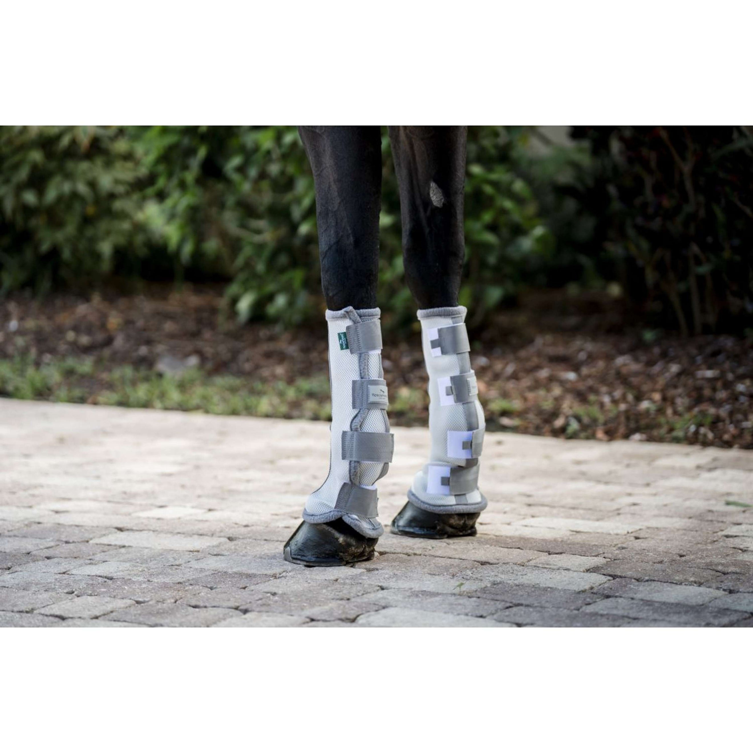 Horseware Fly Boots Set of 2 Silver/Titanium Grey/Silver