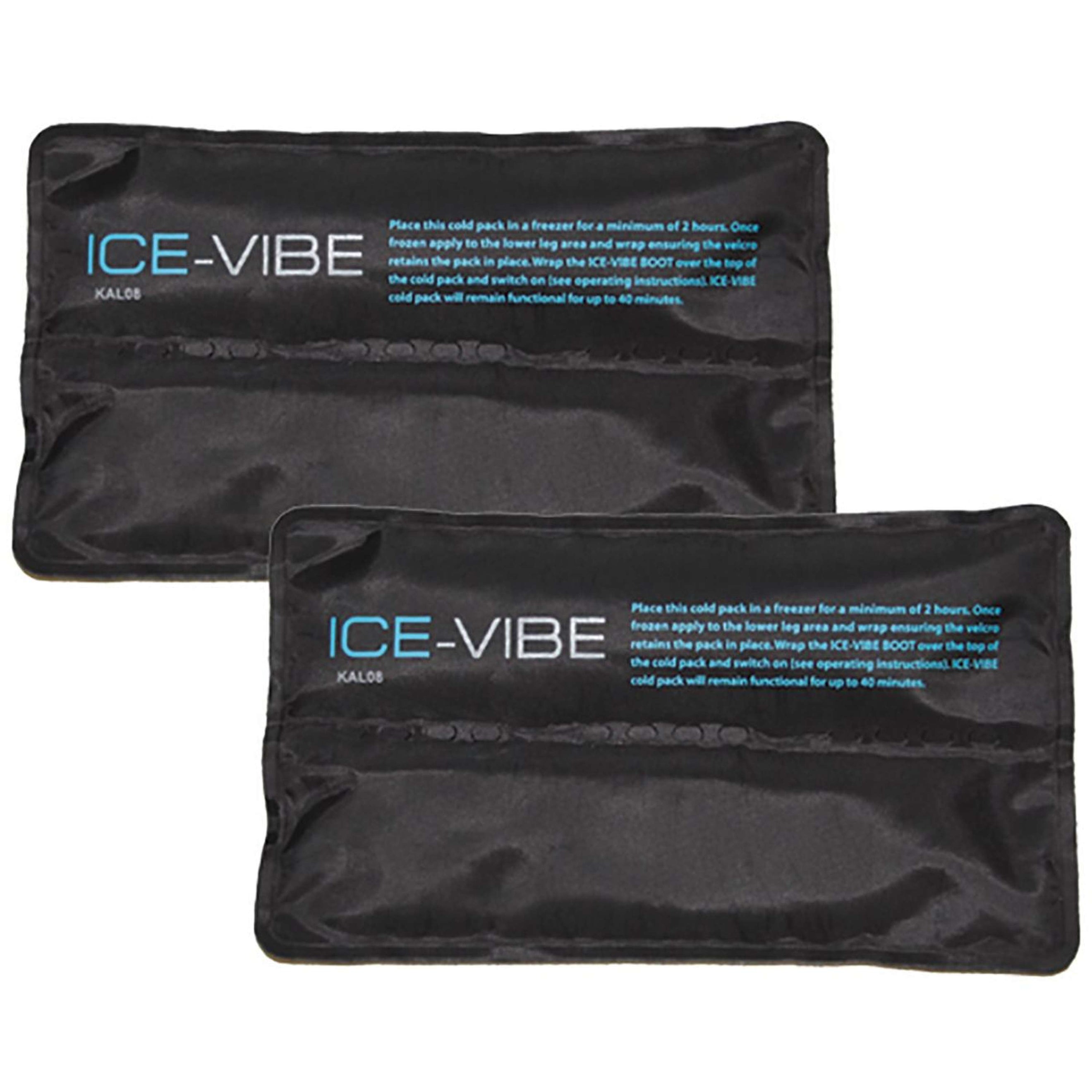 Ice-Vibe Cold Packs II 2 Stuks Zwart