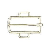 Imperial Riding NZ/L13 Borstbladgesp RVS Doorn Nieuw zilver