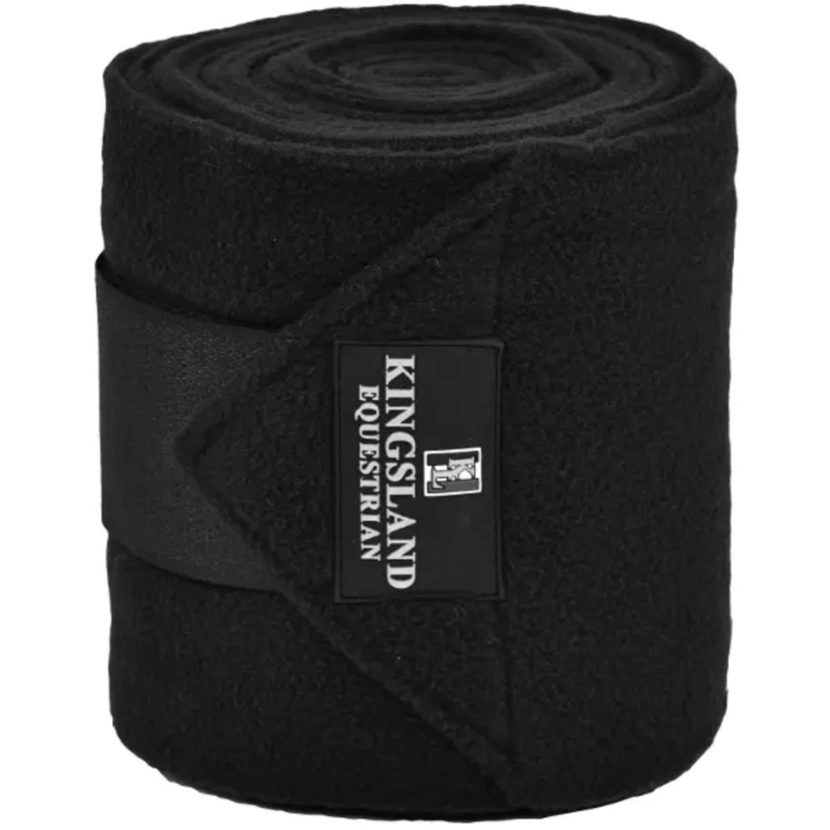 Kingsland Bandages Classic Fleece 2-pack Zwart