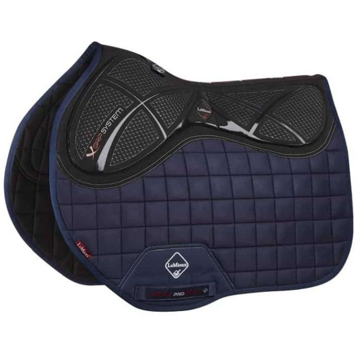 LeMieux Zadeldekje X-Grip Square EuroJump Navy