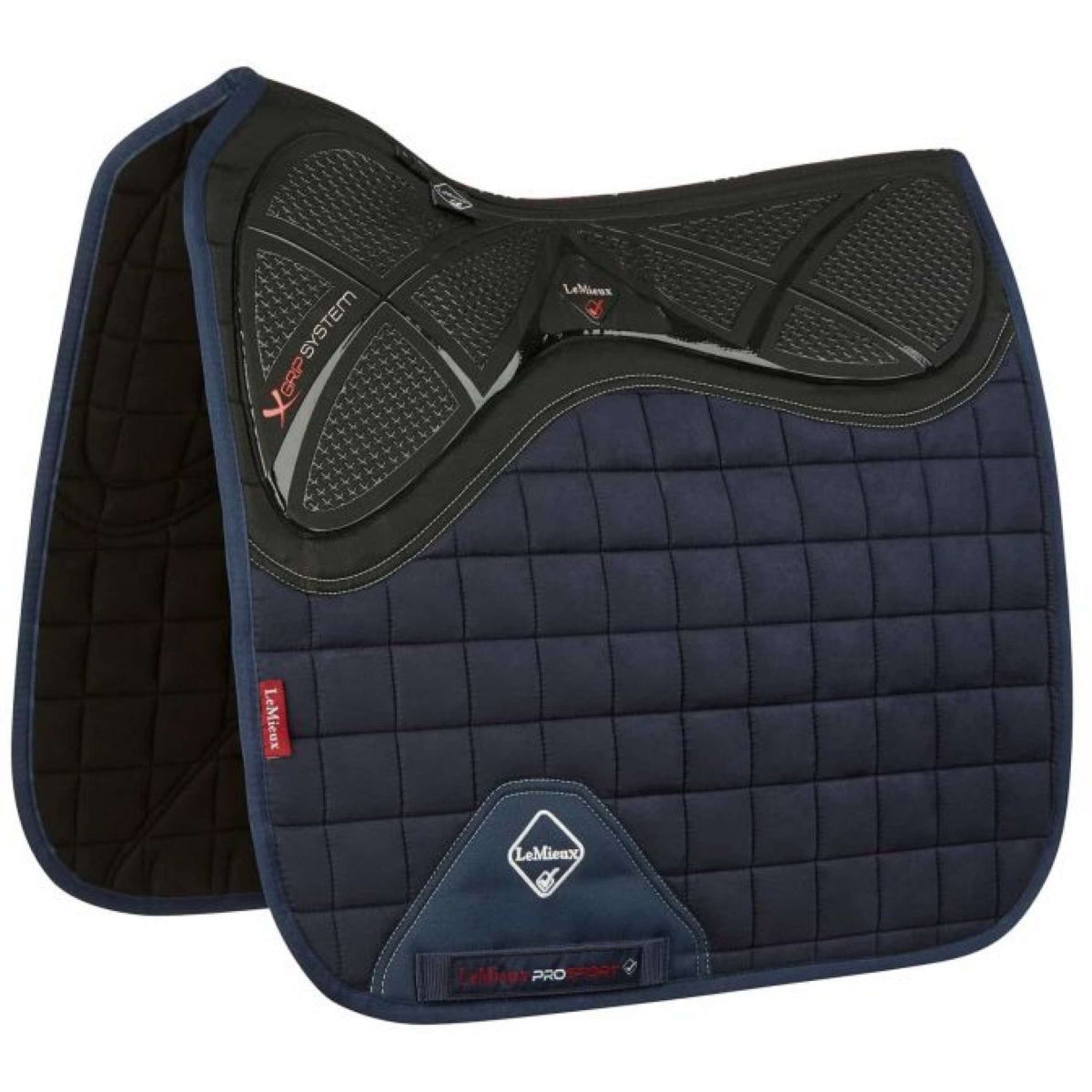 LeMieux Zadeldekje X-Grip Square Dressuur Navy LeMieux Zadeldekje X-Grip Square Dressuur Navy