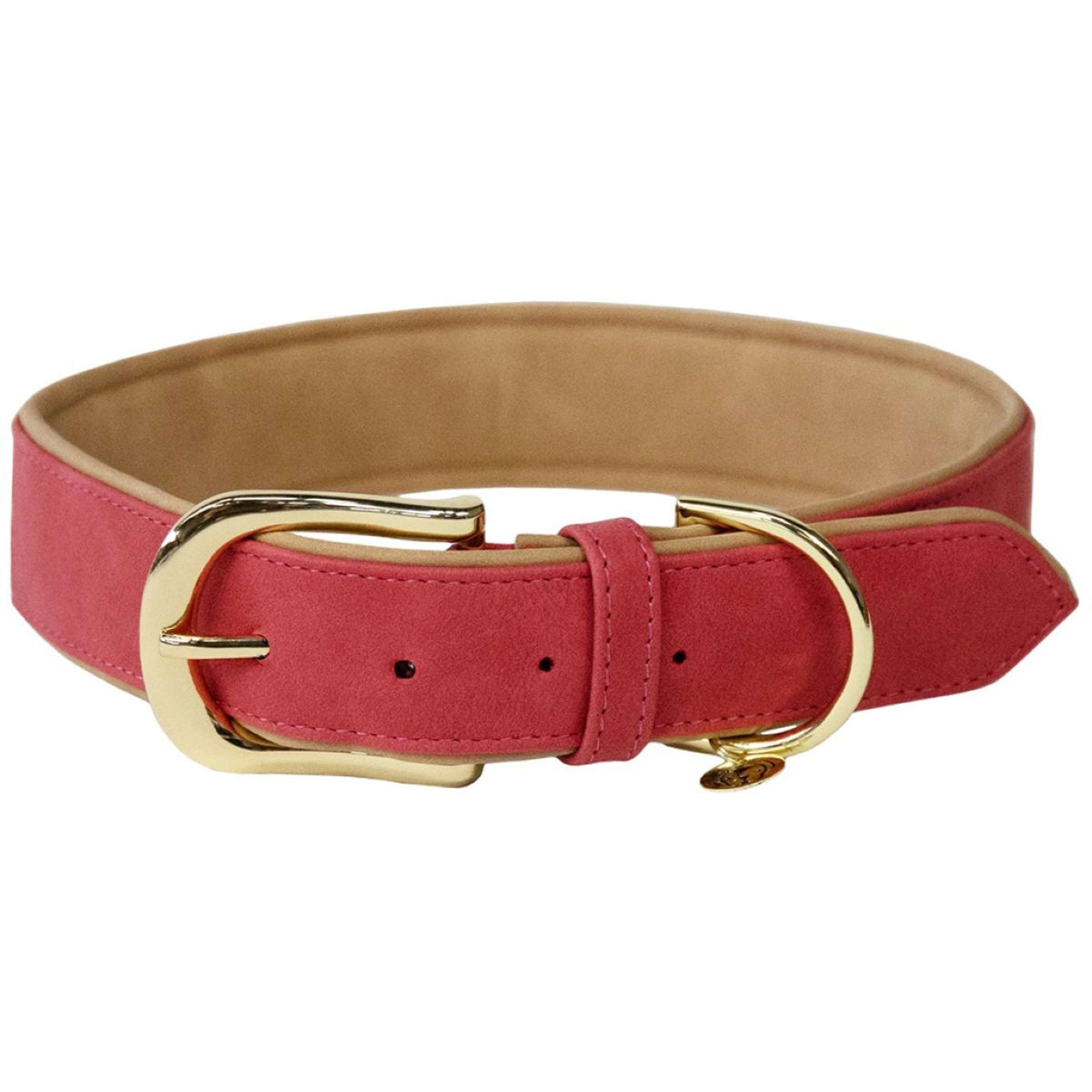 Kentucky Hondenhalsband Soft Vegan Leather Rood/Beige Kentucky Hondenhalsband Soft Vegan Leather Rood/Beige