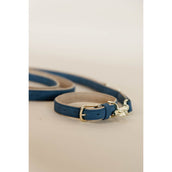 Kentucky Hondenhalsband Soft Vegan Leather Navy/Beige