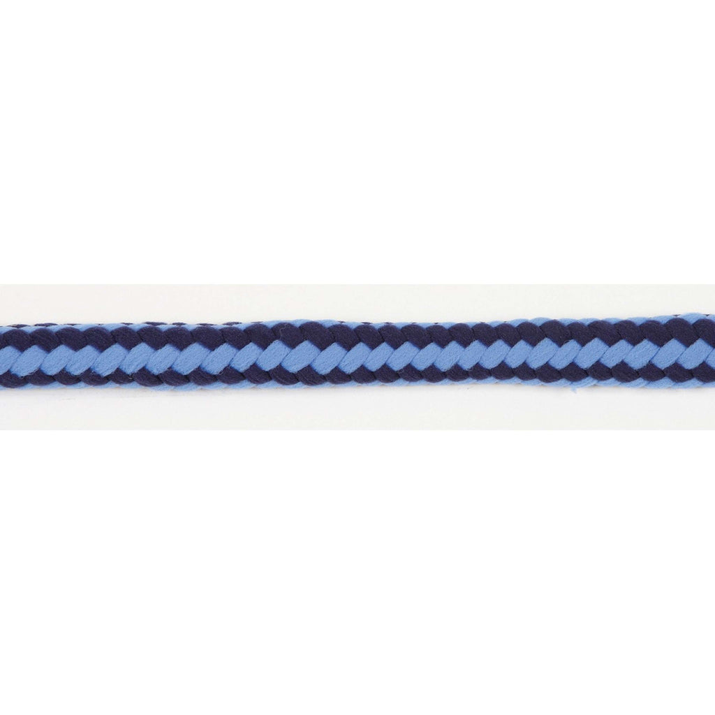 Covalliero Halstertouw Hippo met Musketonhaak Marine/Lichtblauw