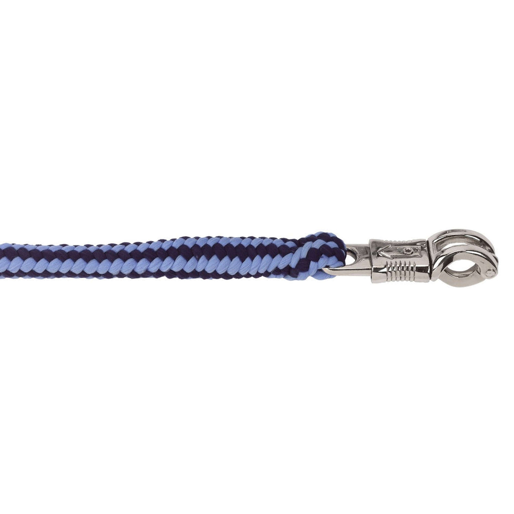Covalliero Halstertouw Hippo met Paniekhaak Marine/Lichtblauw