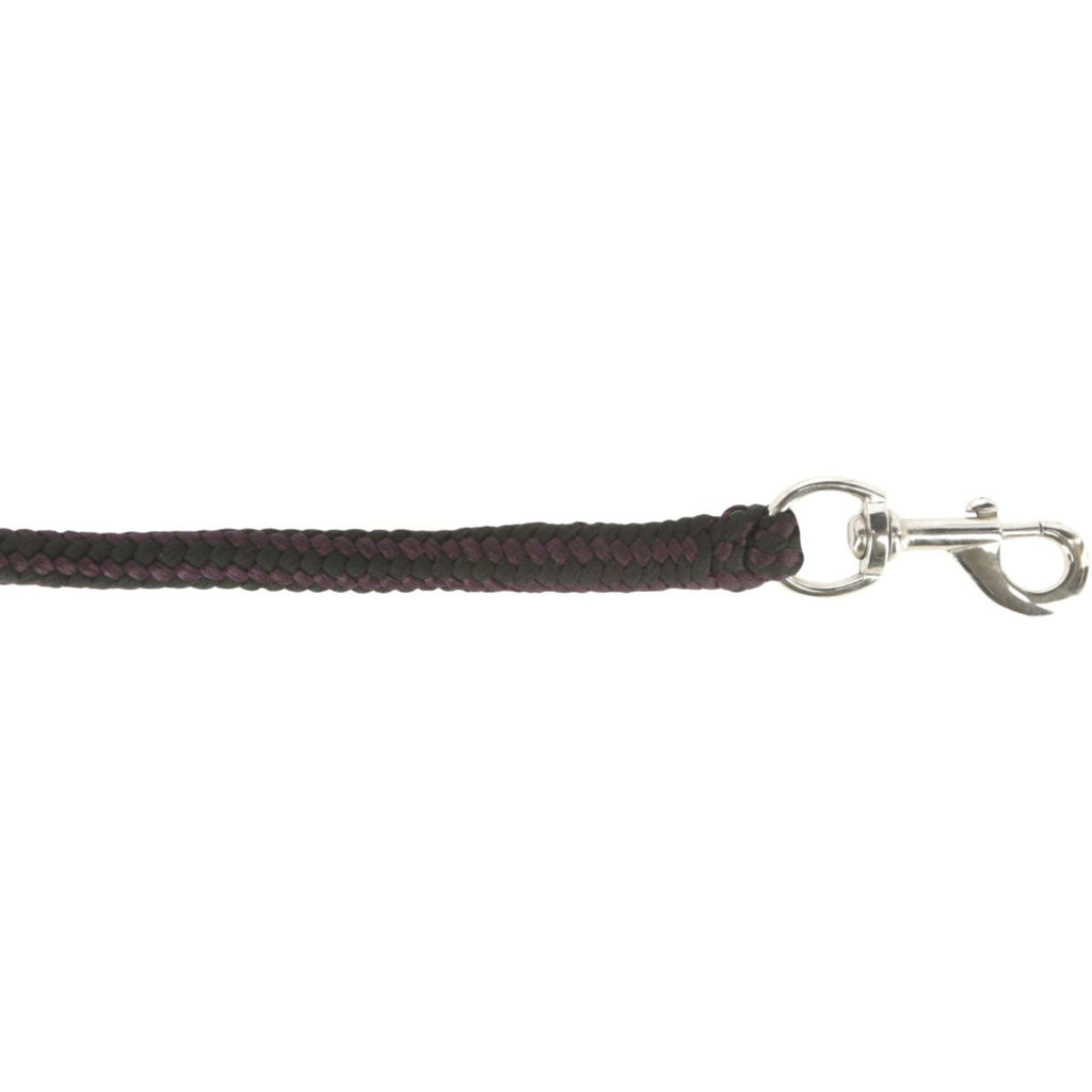 Covalliero Halstertouw Hippo met Musketonhaak Aubergine/Anthraciet