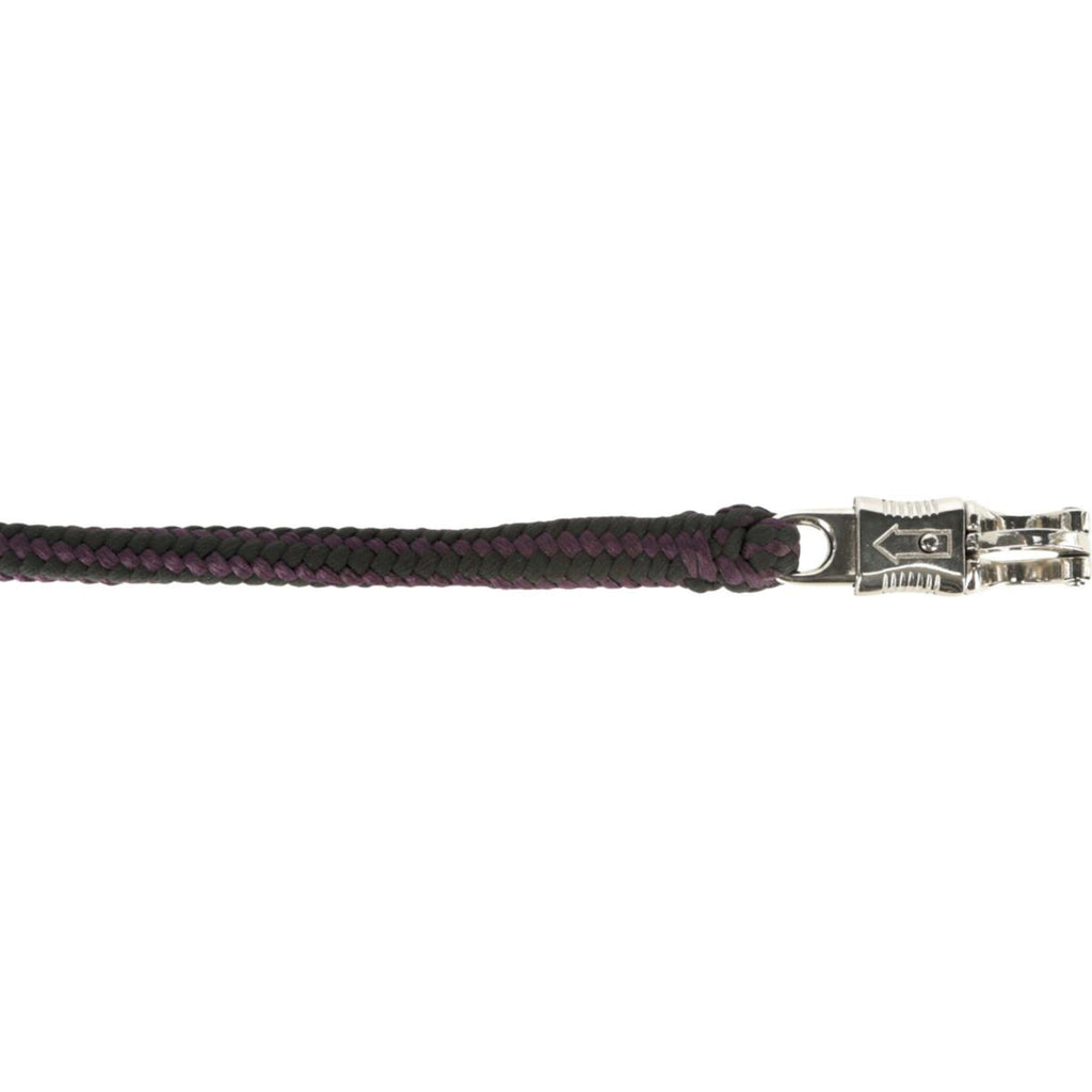 Covalliero Halstertouw Hippo met Paniekhaak Aubergine/Anthraciet