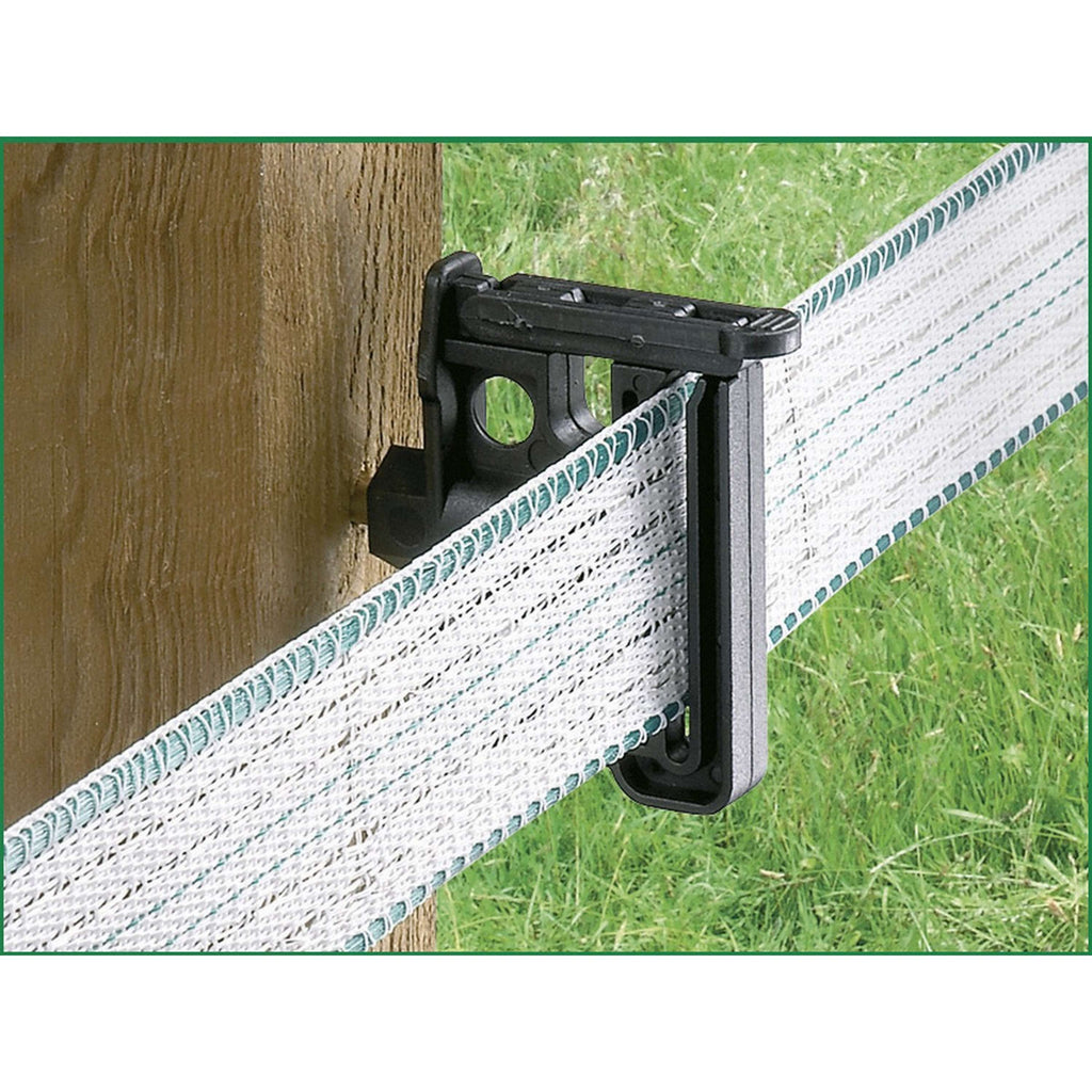 Clip Insulator Maxi Tape/Rope 6mm Screw 30 Stuks