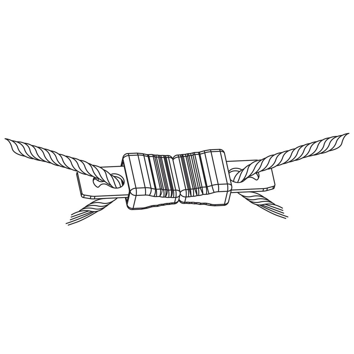 Ako Draadverbinder Litzclip Recht RVS 10 Stuks