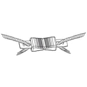 Ako Draadverbinder Litzclip Recht RVS 10 Stuks