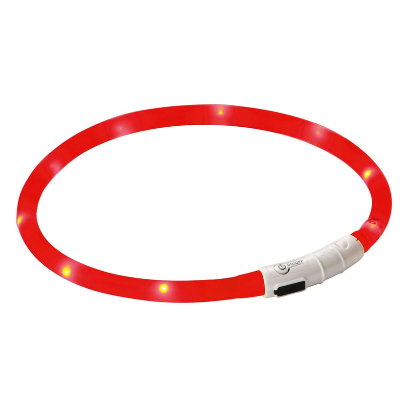 Kerbl Maxi Safe Oplaadbare LED-Halsband Rood